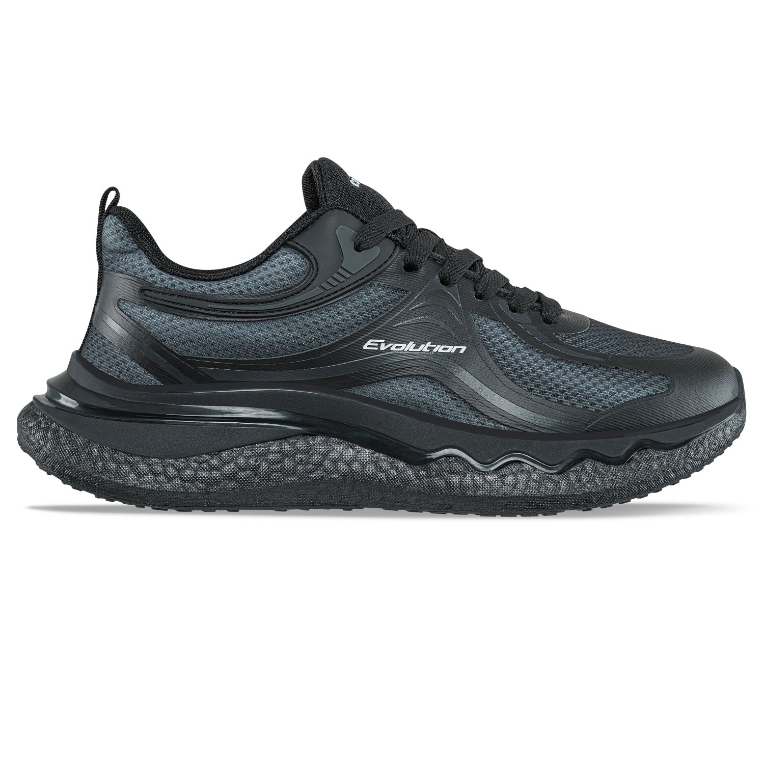 Tenis Running Vira Negro-Negro Croydon para Hombre