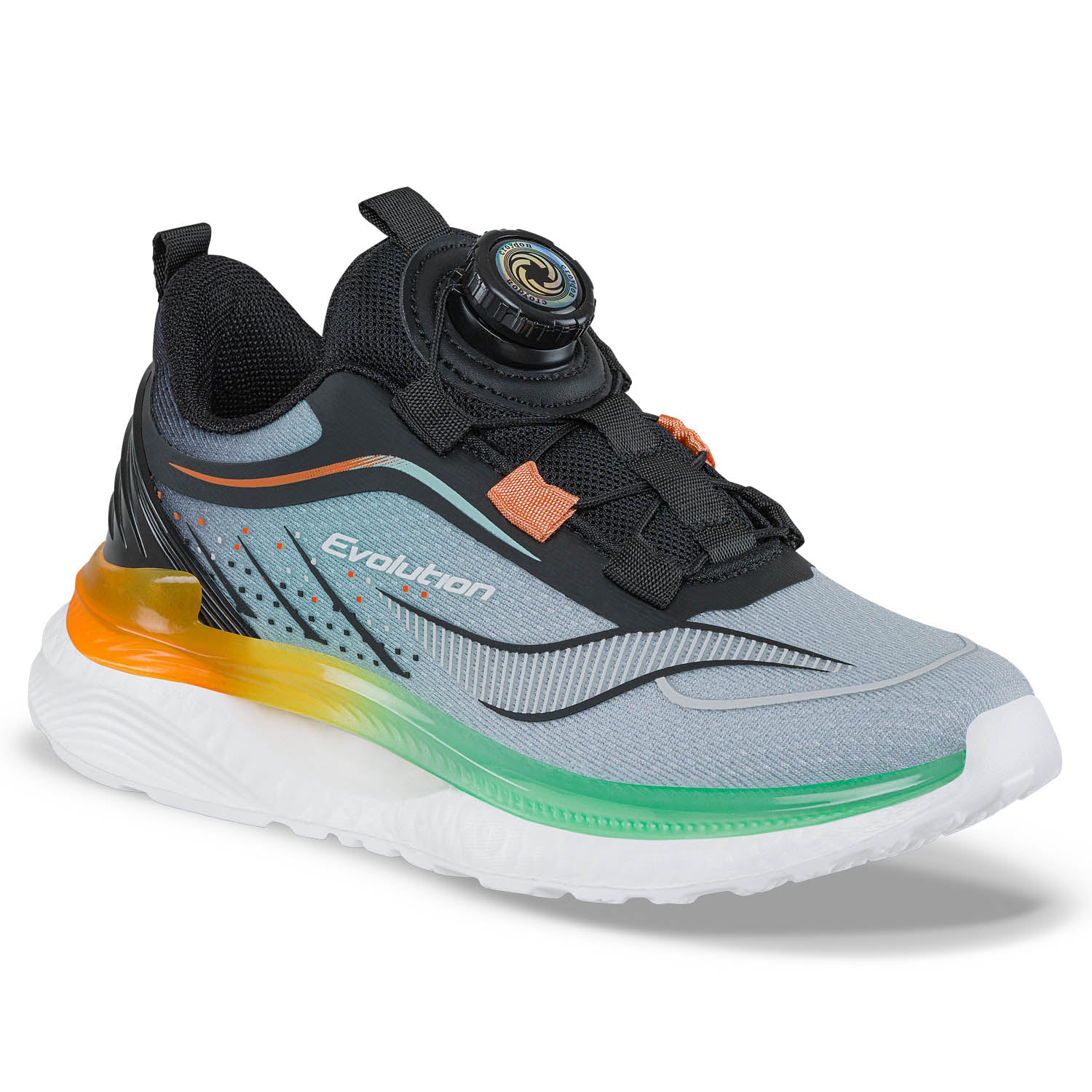 Tenis Running Virdox Verde-Negro Croydon para Niño