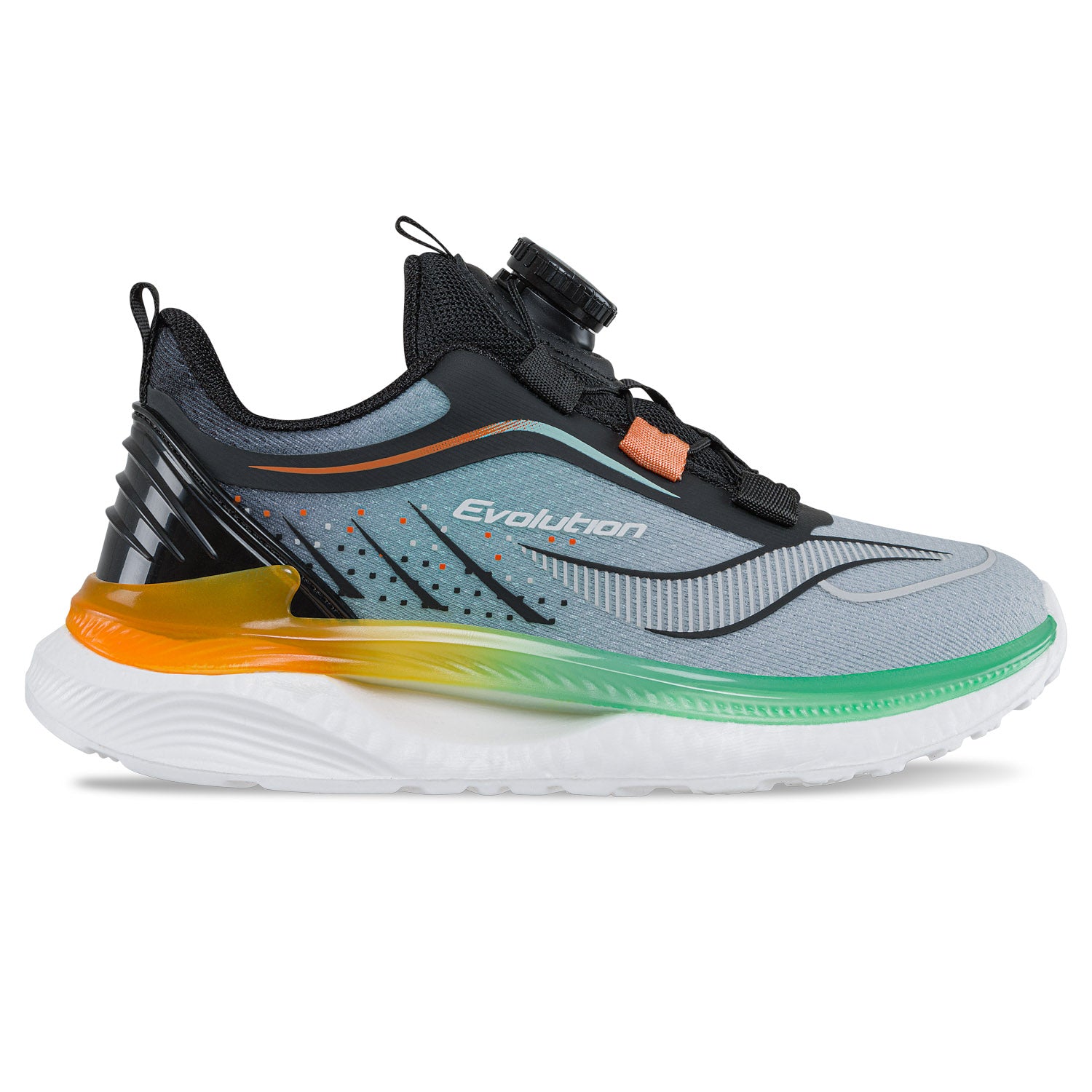 Tenis Running Virdox Verde-Negro Croydon para Niño