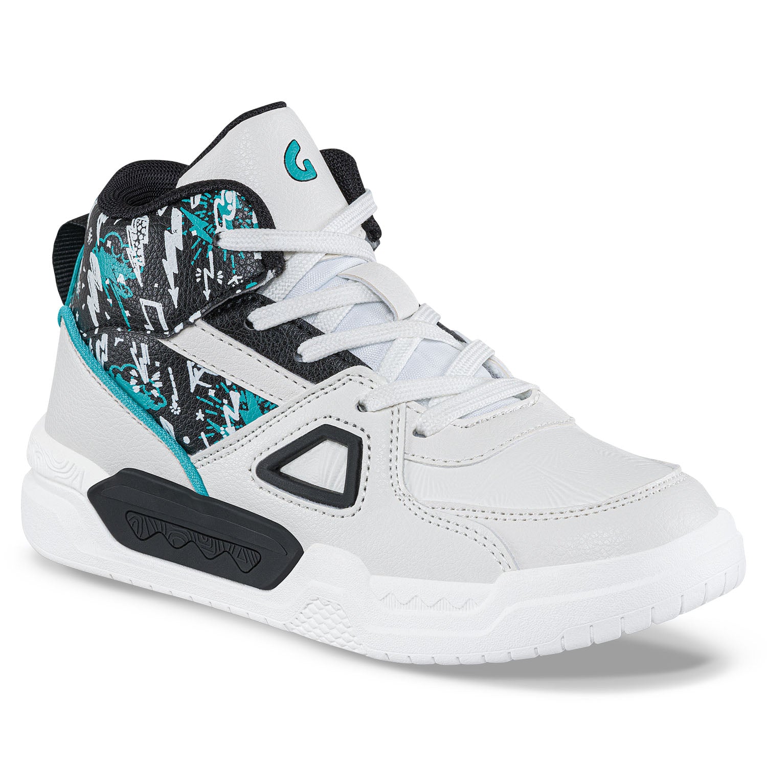 Tenis Urbanos Virwo Blanco-Negro Los Gomosos para Niño