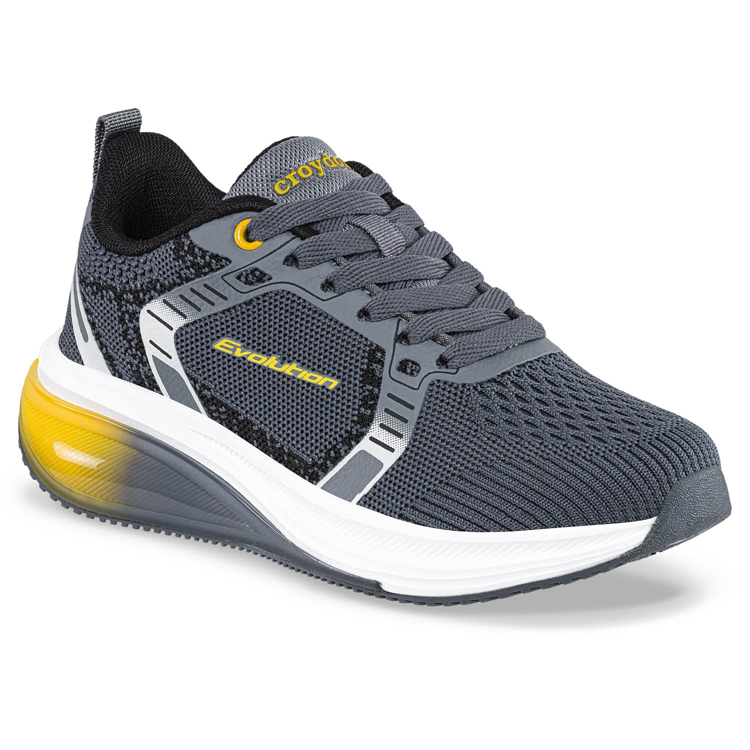 Tenis Running Yalton Gris-Ama Croydon para Niño