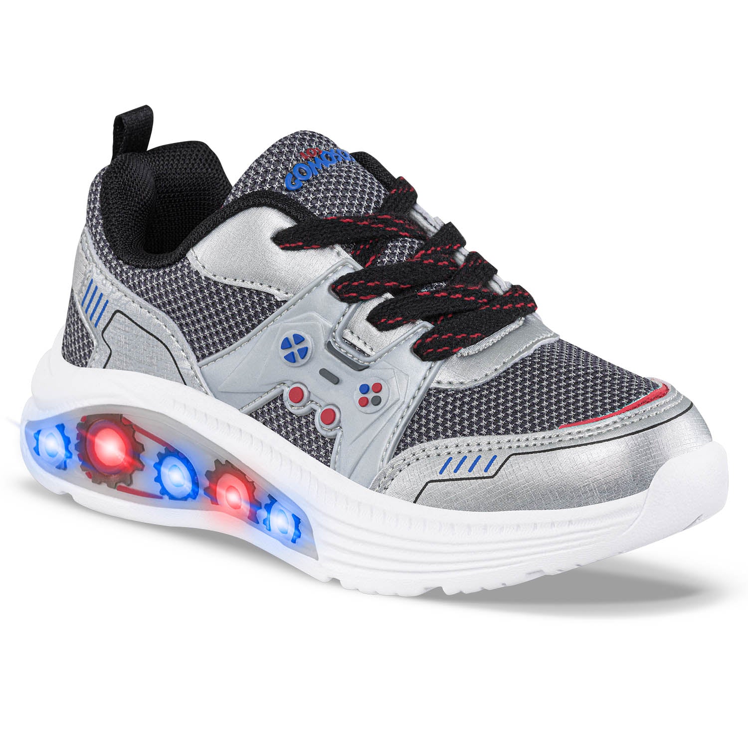 Tenis con Luces Zorin Gris Los Gomosos para Niño