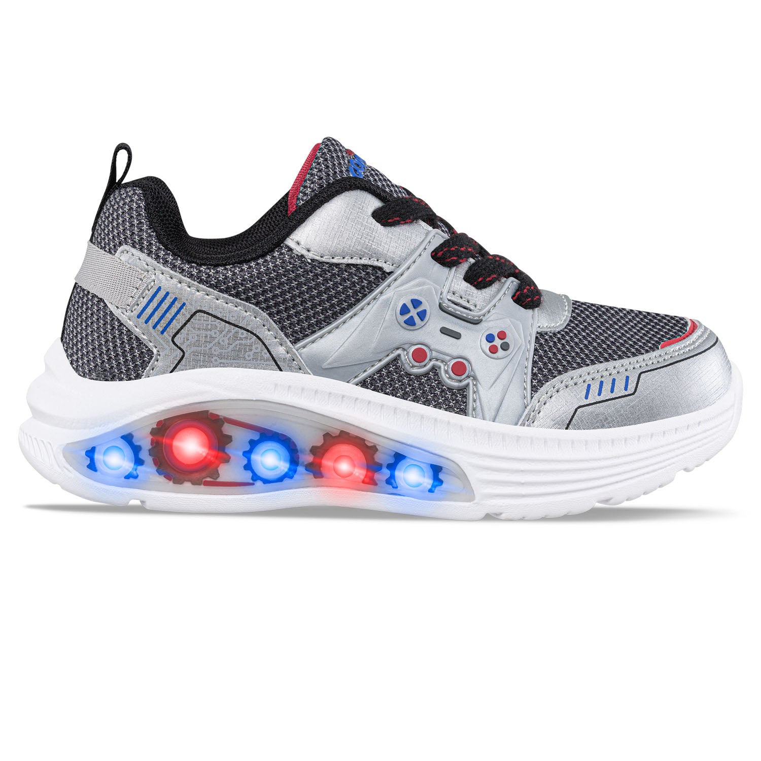 Tenis con Luces Zorin Gris Los Gomosos para Niño