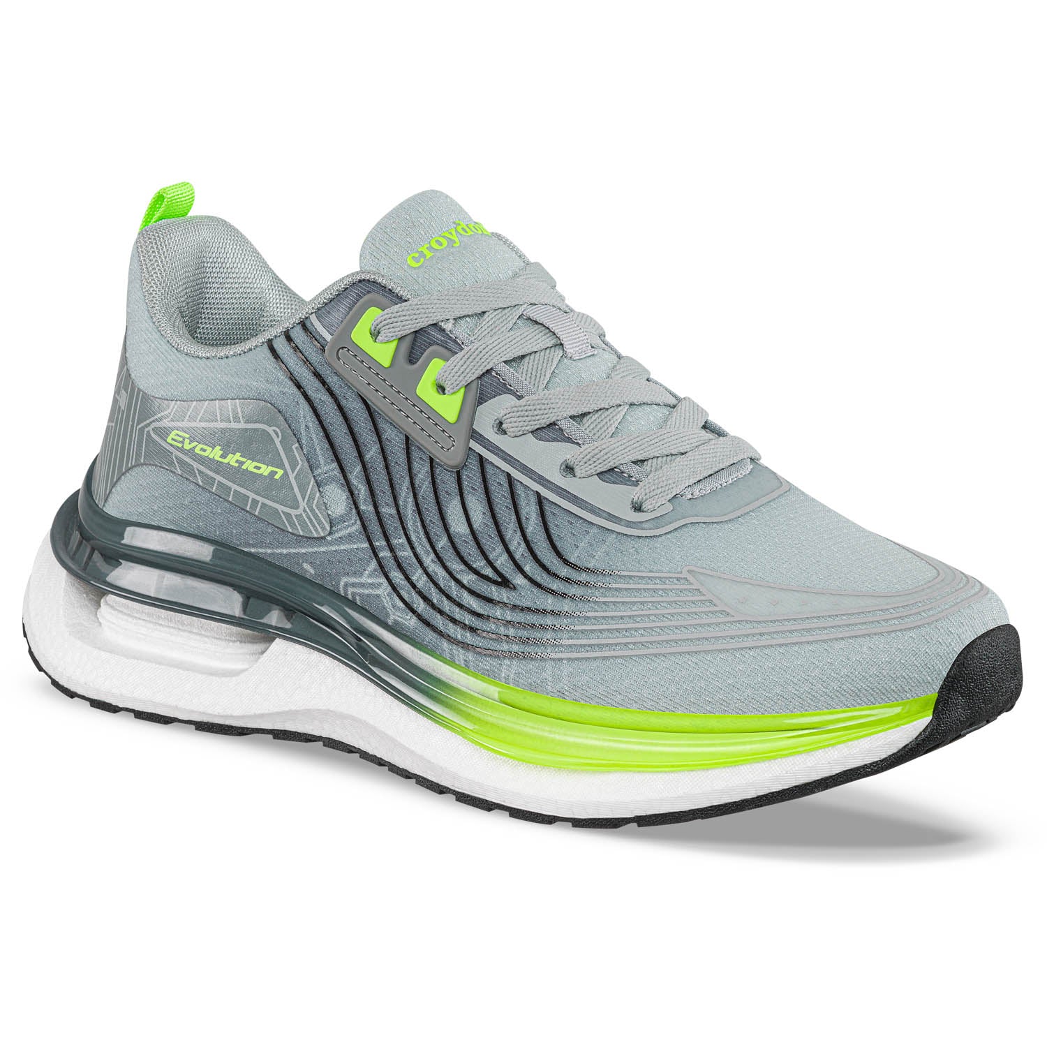 Tenis Running Zydra Gris Croydon para Hombre