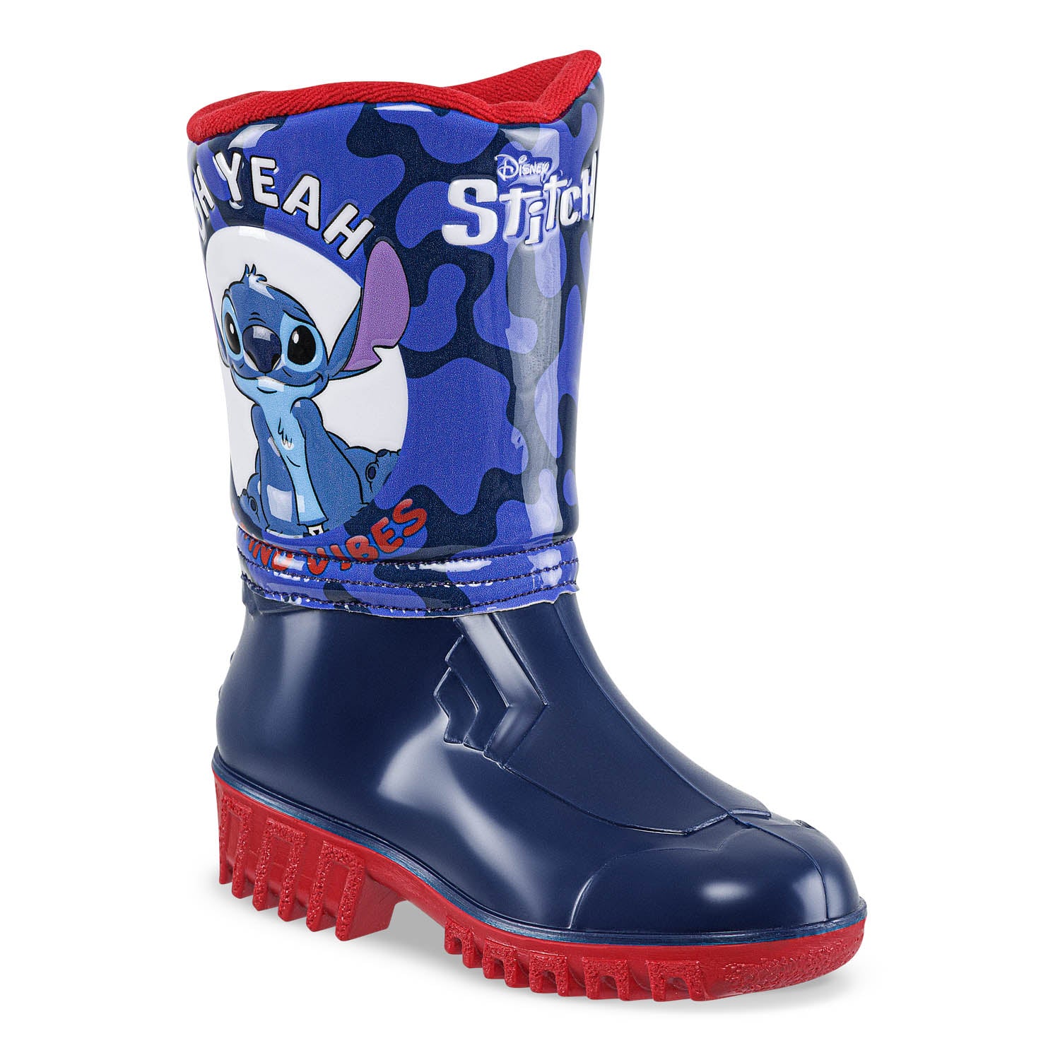 Botas Lluvia Gantu Stitch Azul-Rojo Disney para Niño