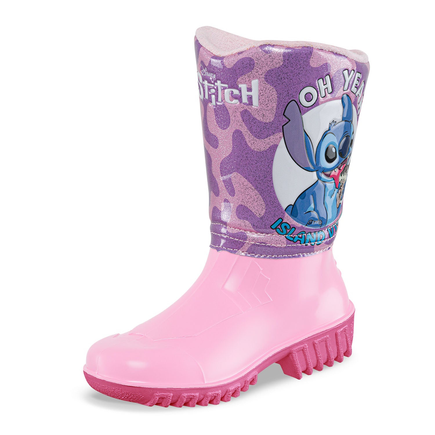 Botas Lluvia Yanel Stitch Rosa-Fucsia Disney para Niña