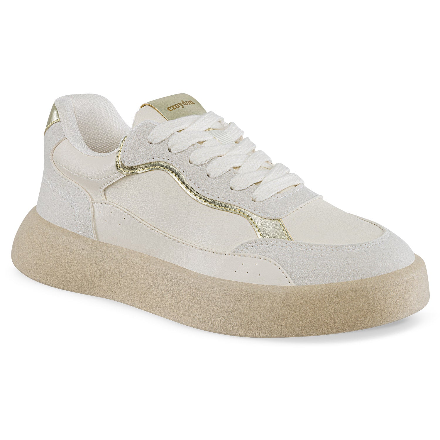Tenis Urbanos Zoraida Beige Croydon para Mujer