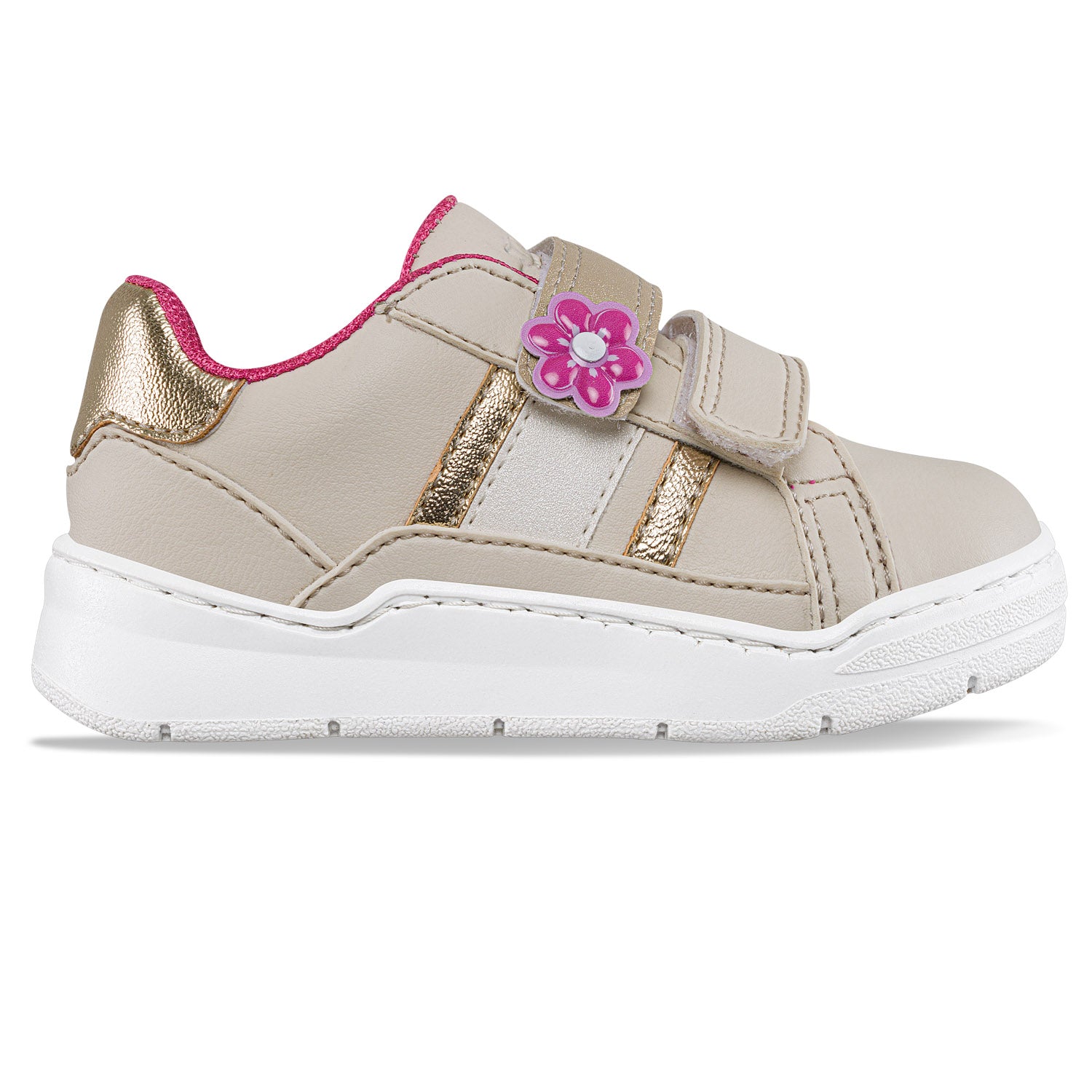 Tenis Casuales Zowie Beige Los Gomosos para Niña