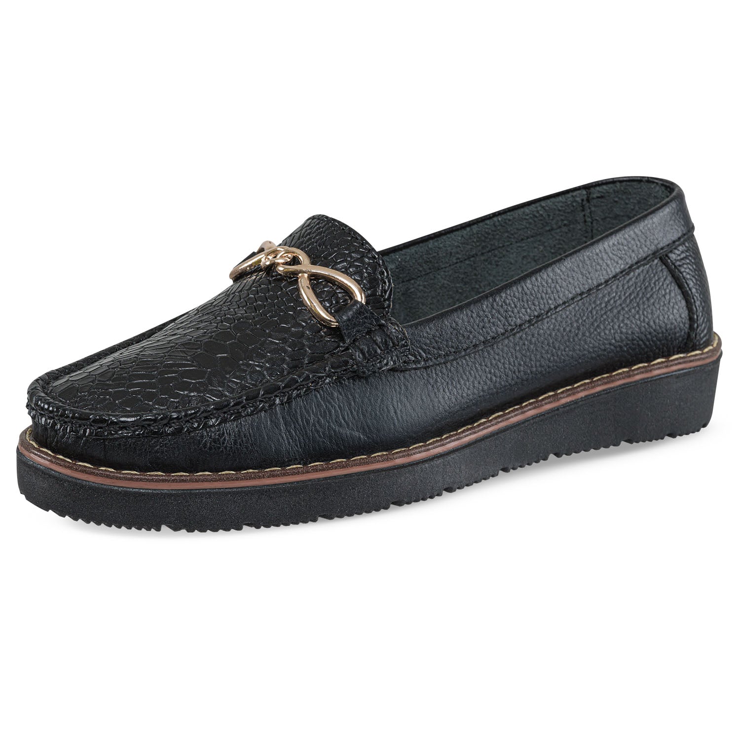 Mocasines Meredith Negro Croydon para Mujer