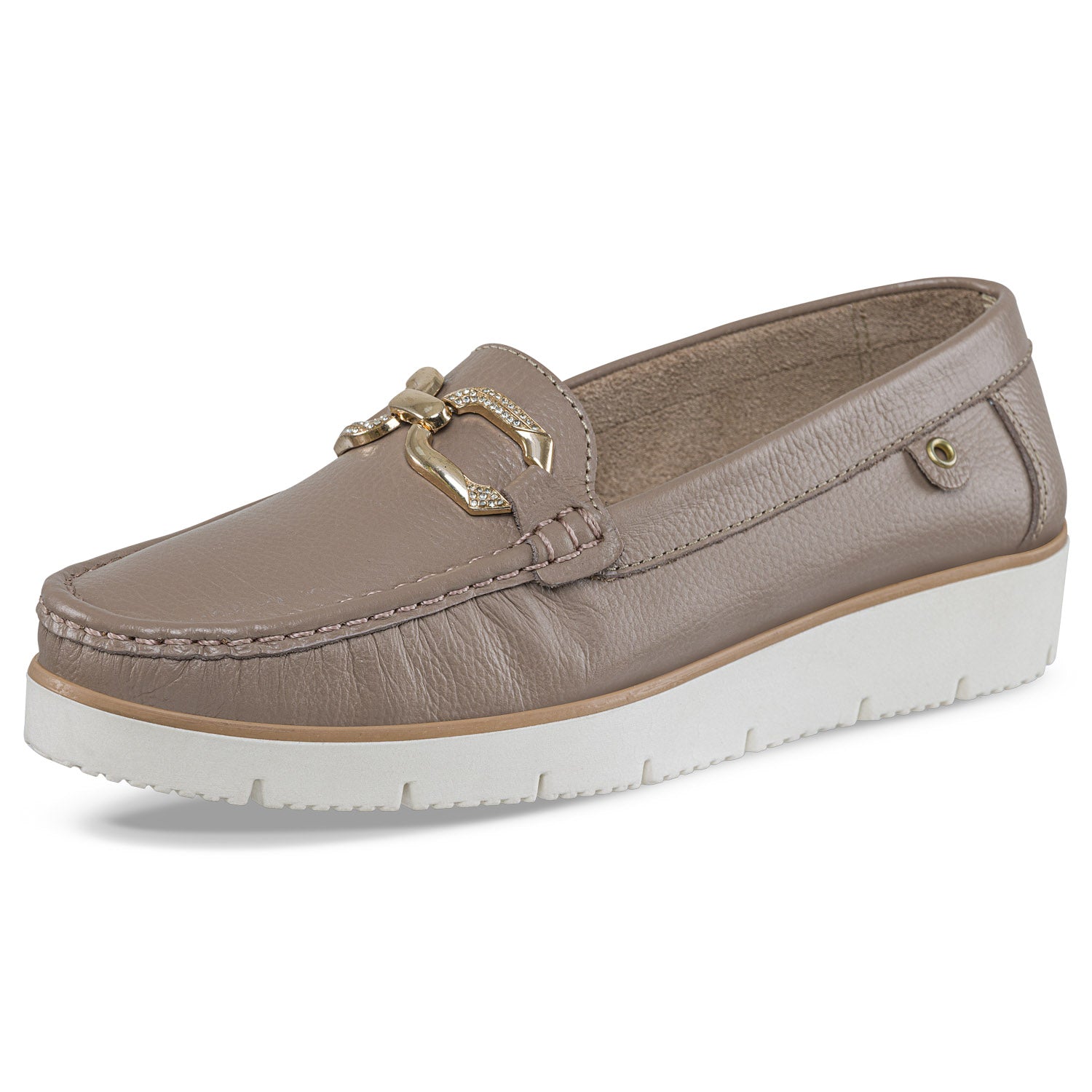 Mocasines Adelvina Taupe Croydon para Mujer