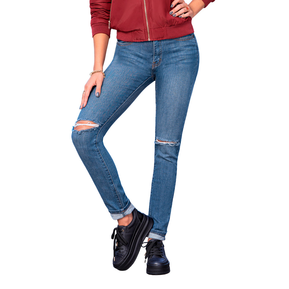 Jean Devora Azul Croydon para Mujer