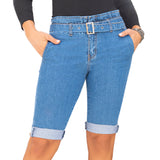 Bermuda Brenda Azul Croydon para Mujer