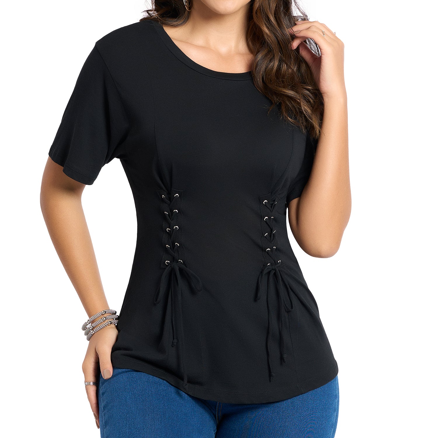 Blusa Claudia Negro Croydon para Mujer
