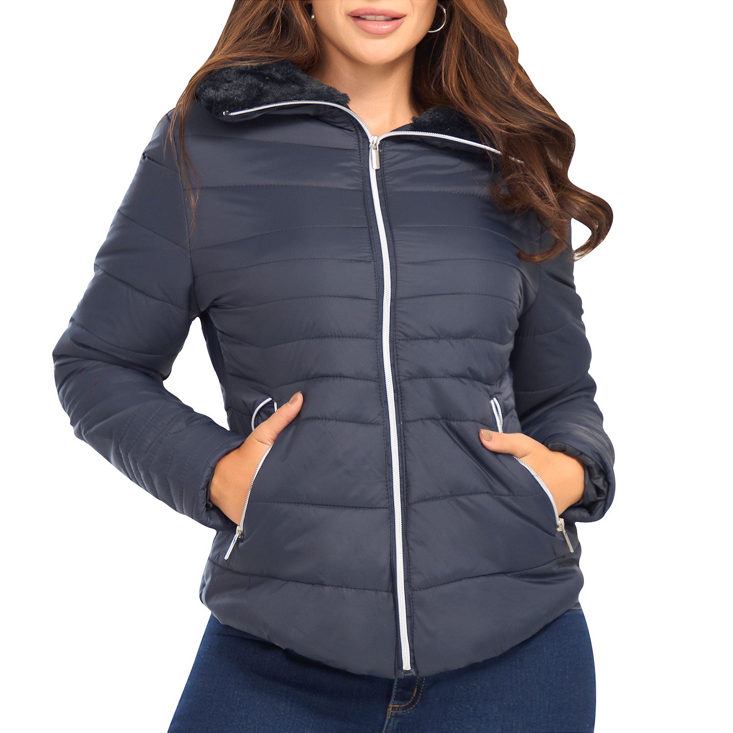 Chaqueta Lorena Azul Osc Croydon para Mujer