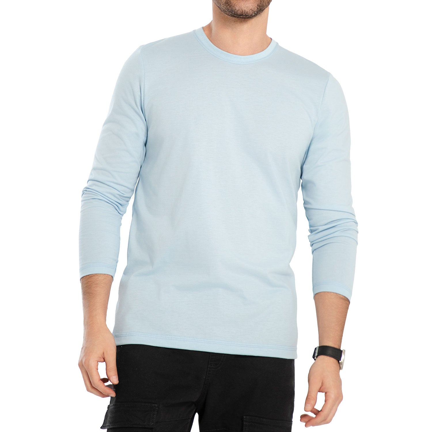 Camibuzo Omar Azul Celeste Croydon para Hombre