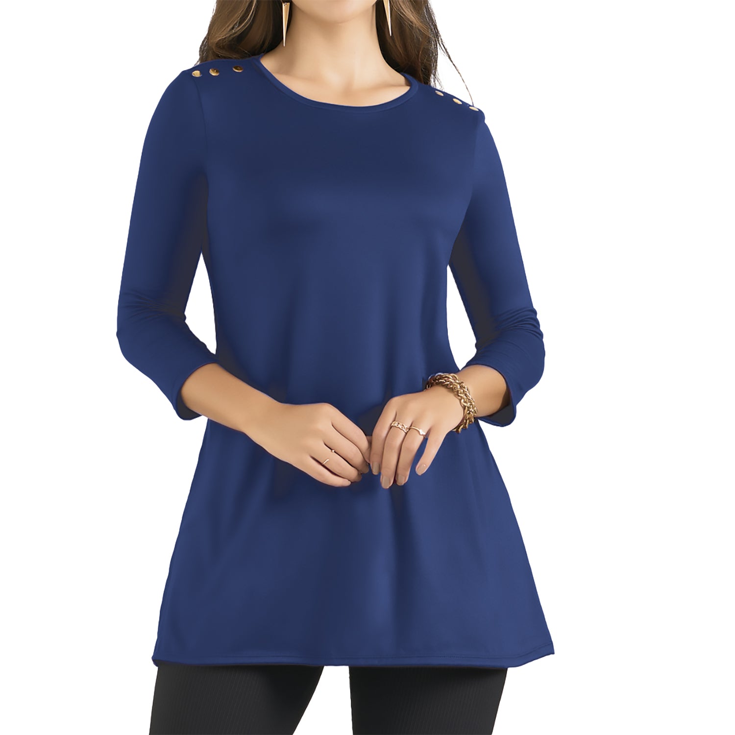 Vestido Paulete Azul Osc Croydon para Mujer