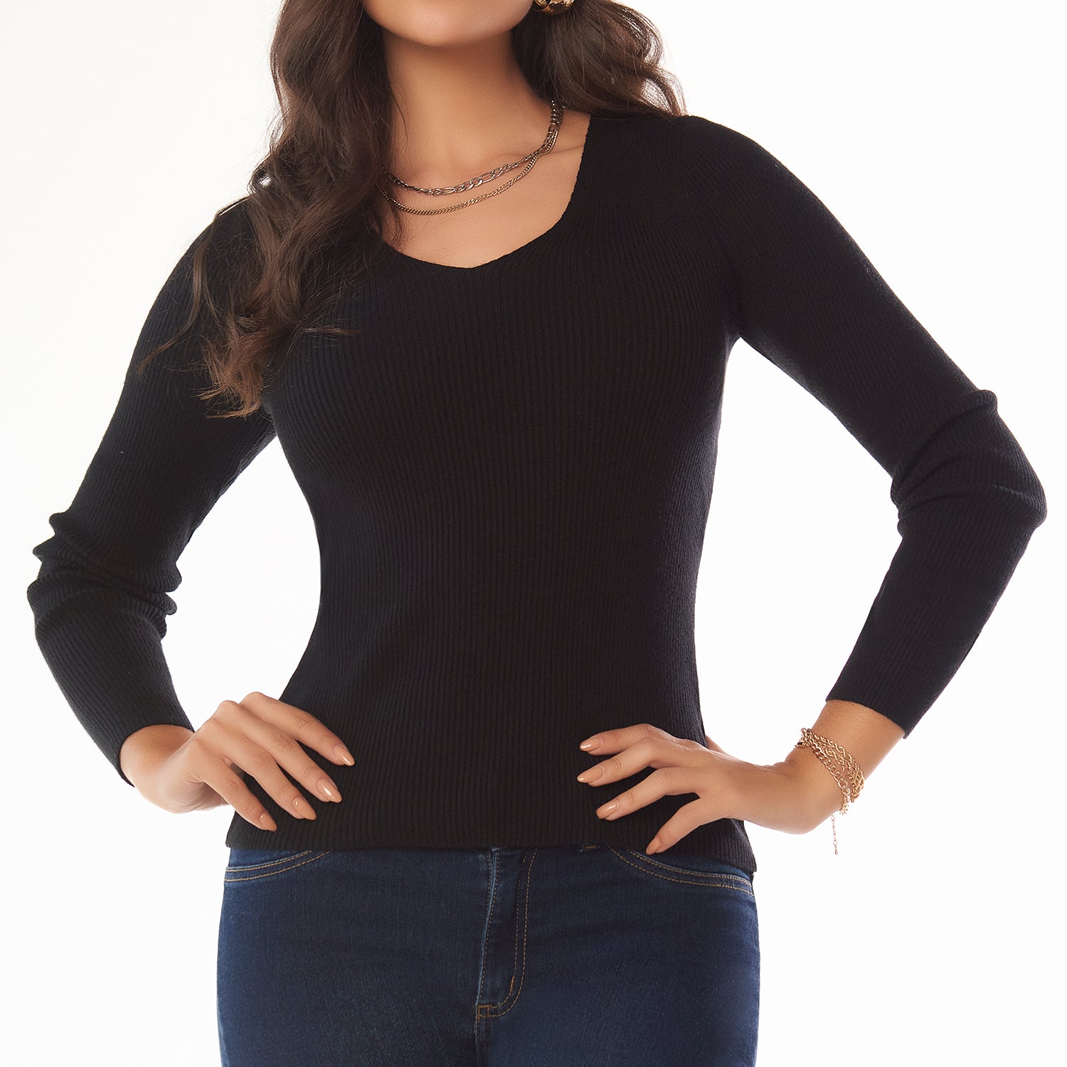 Buzo Valeria Negro Croydon para Mujer