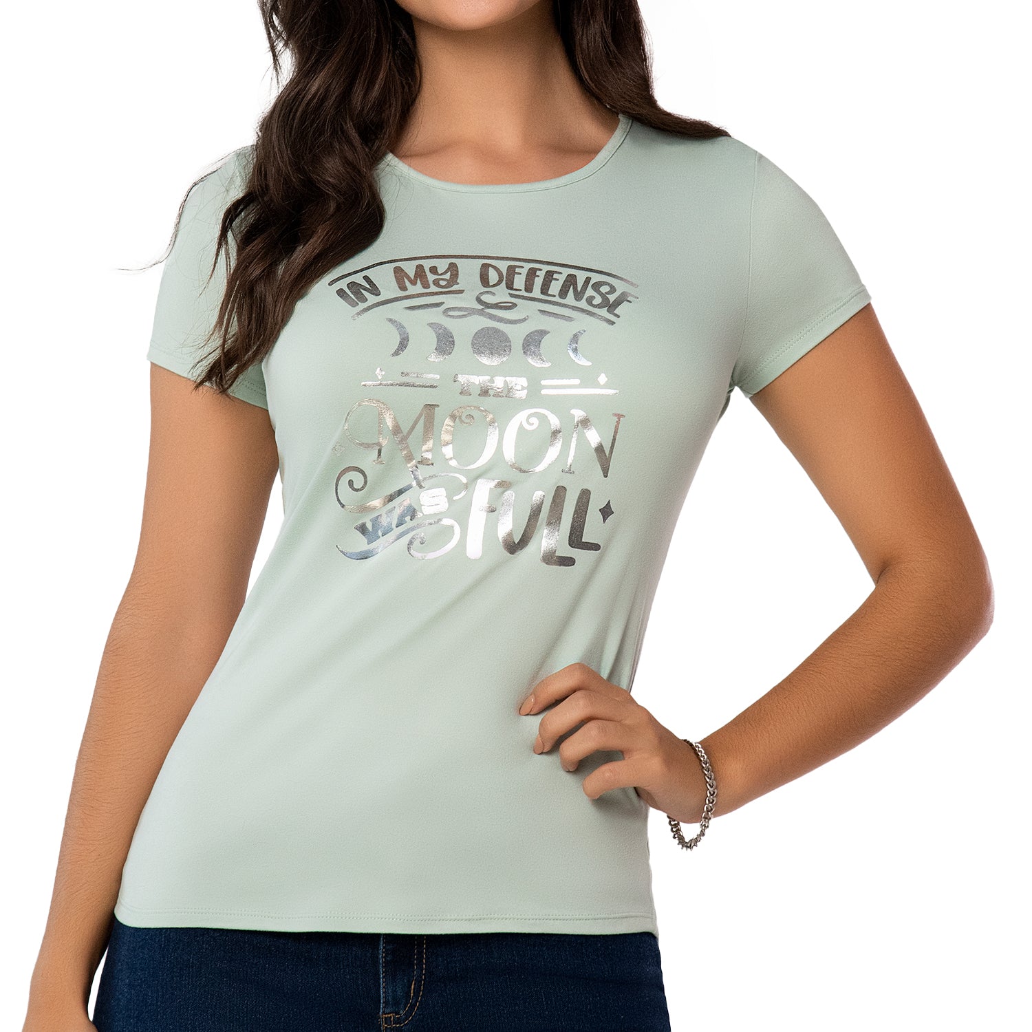 Camiseta Moon Verde Croydon para Mujer