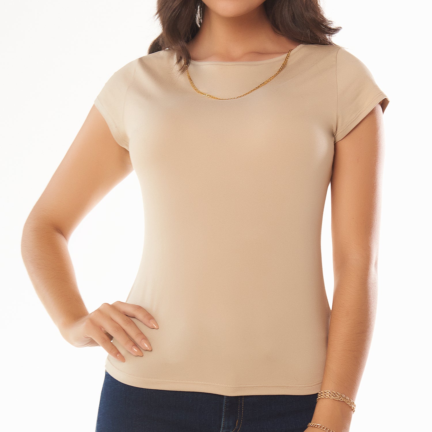 Blusa Aria Camel Croydon para Mujer