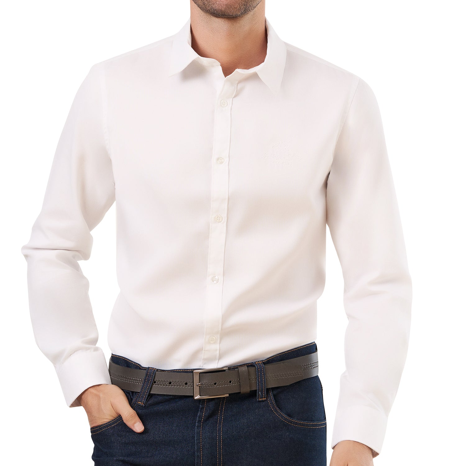 Camisa Andres Blanco Croydon para Hombre