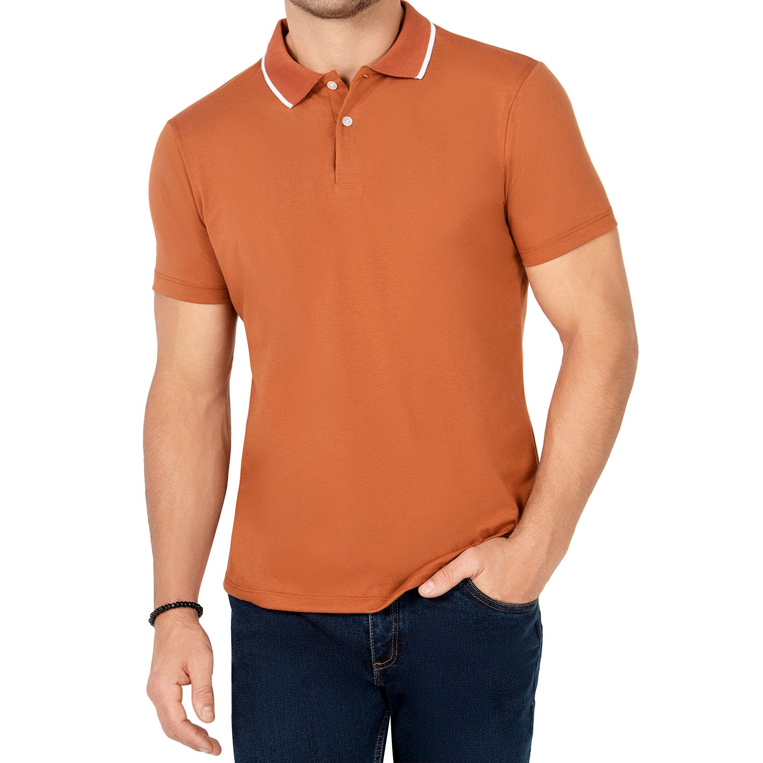 Camiseta Polo Lucas Terracota Croydon para Hombre