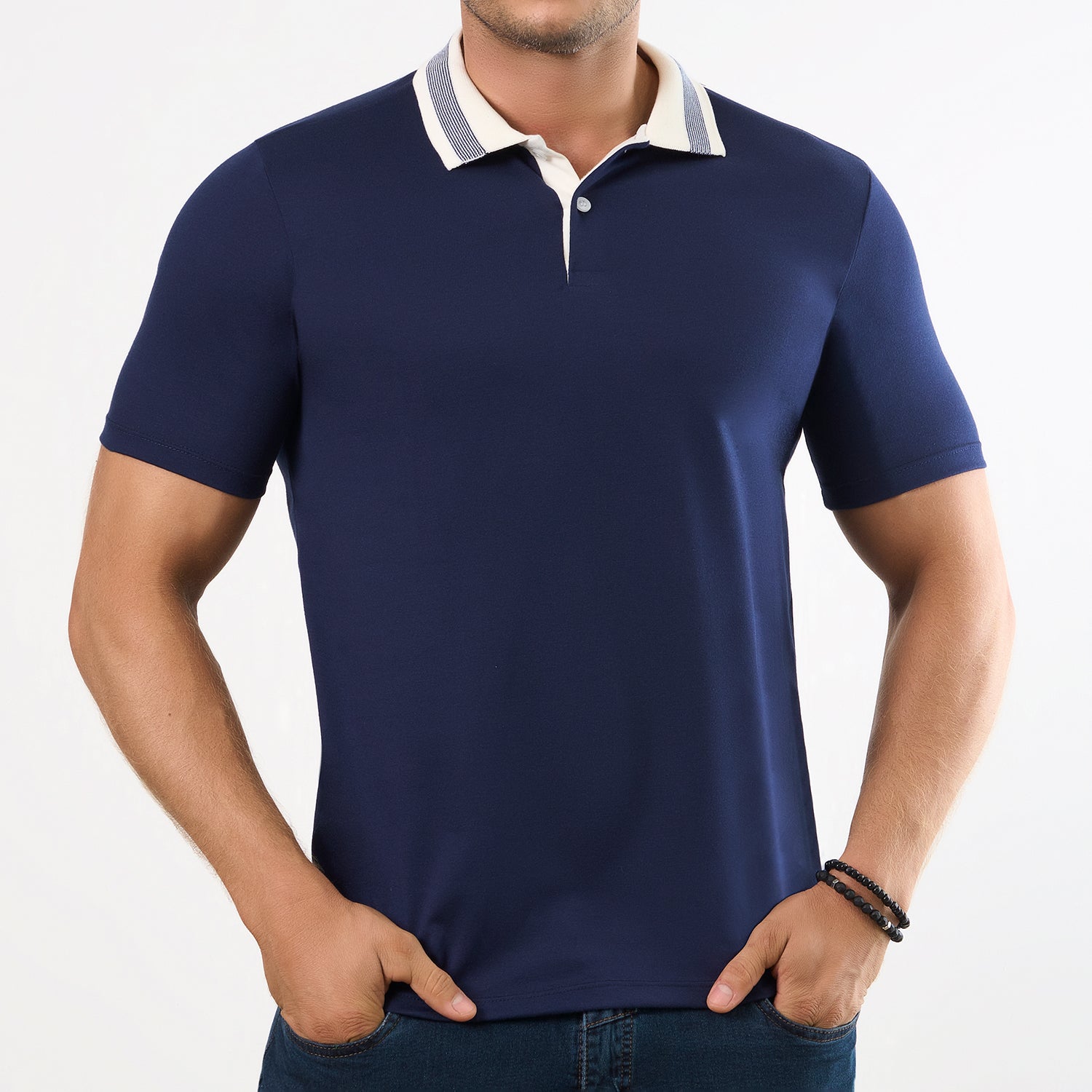 Camiseta Polo Lucas Azul Osc Croydon para Hombre