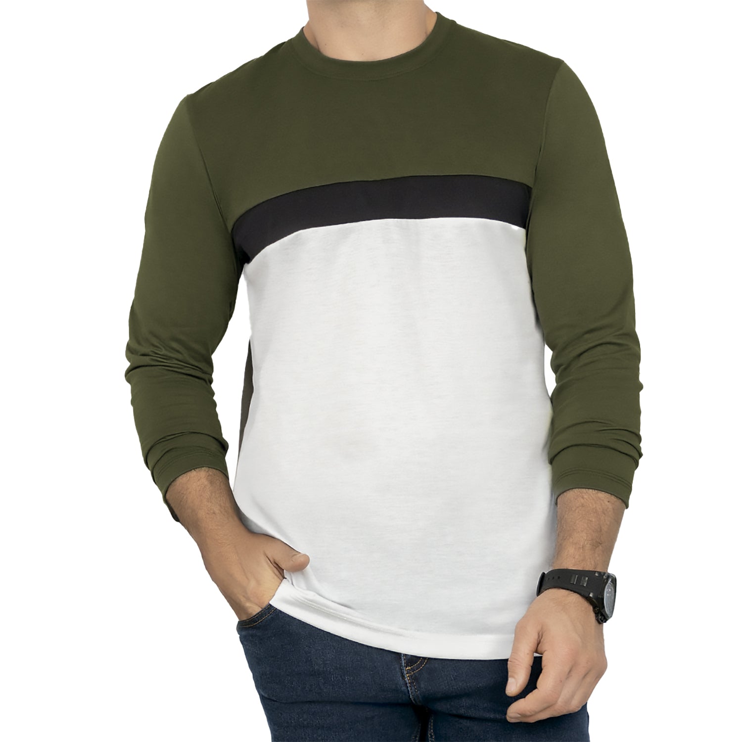 Camibuzo Martin Verde Militar Croydon para Hombre