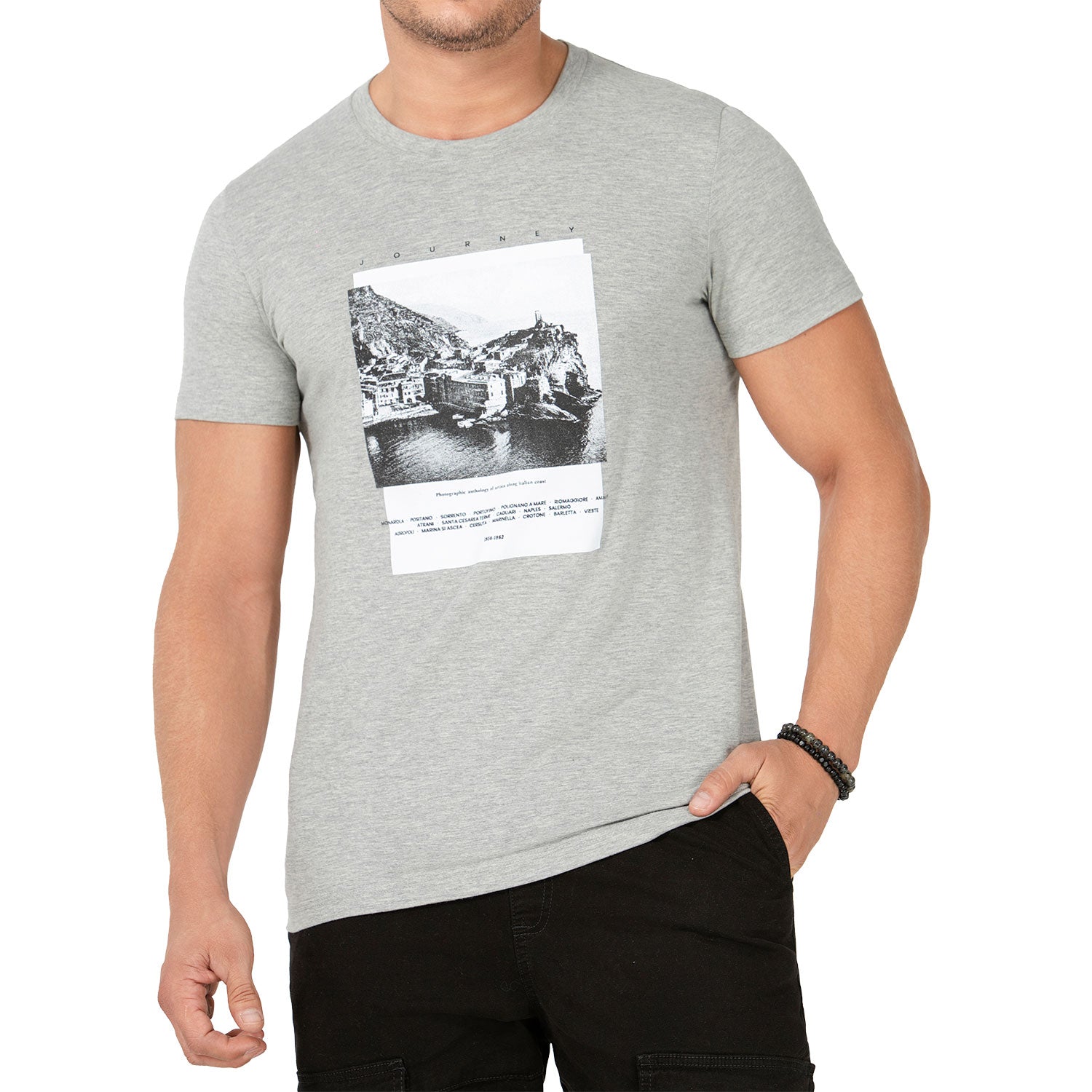 Camiseta Gustav Gris Croydon para Hombre