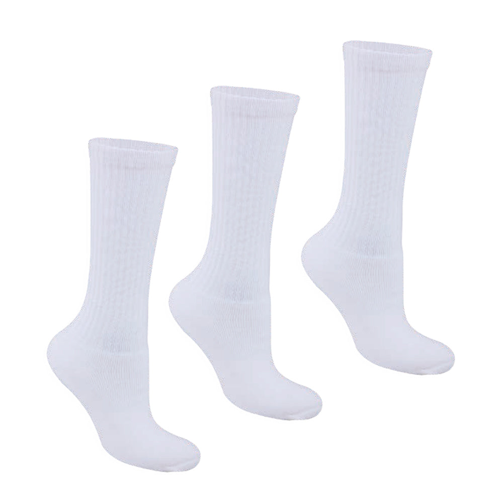 Medias Acanaladas Blanco Croydon para Mujer