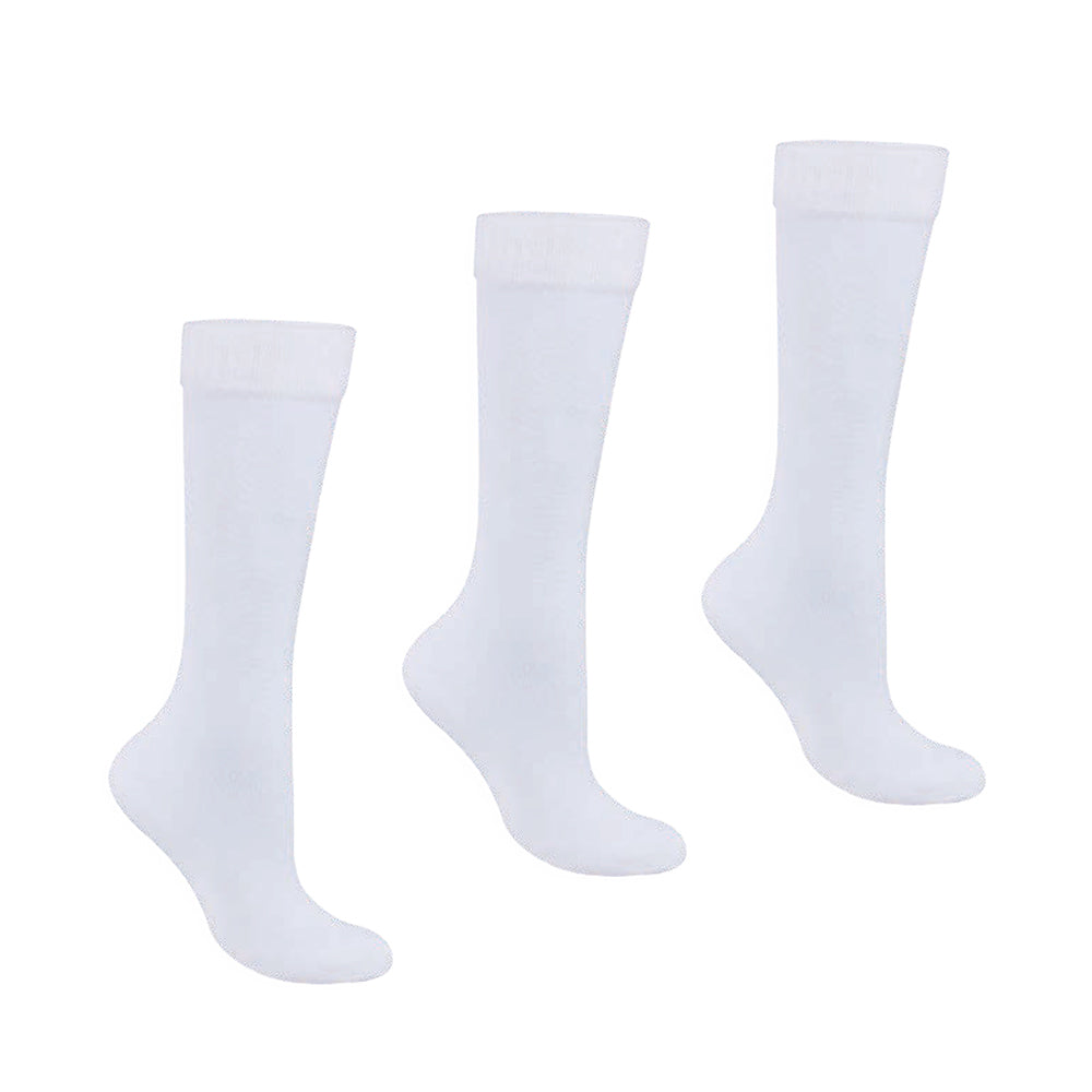 Medias Lisas Blanco Croydon para Niño y Niña