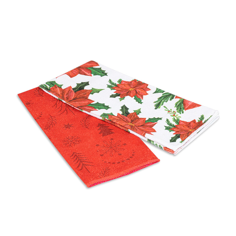 Set X2 Limpiones Noche Buena M.Color Croydon para el Hogar