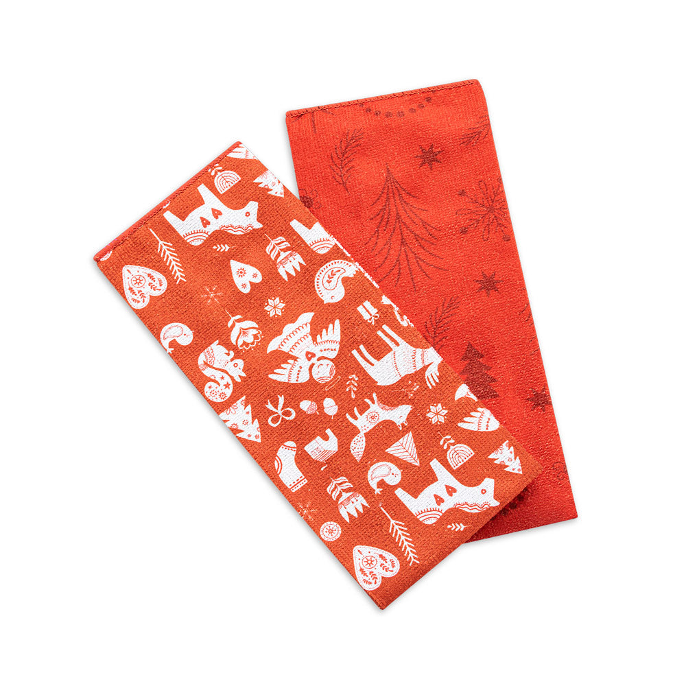 Set X2 Limpiones Feliz Navidad M.Color Croydon para el Hogar