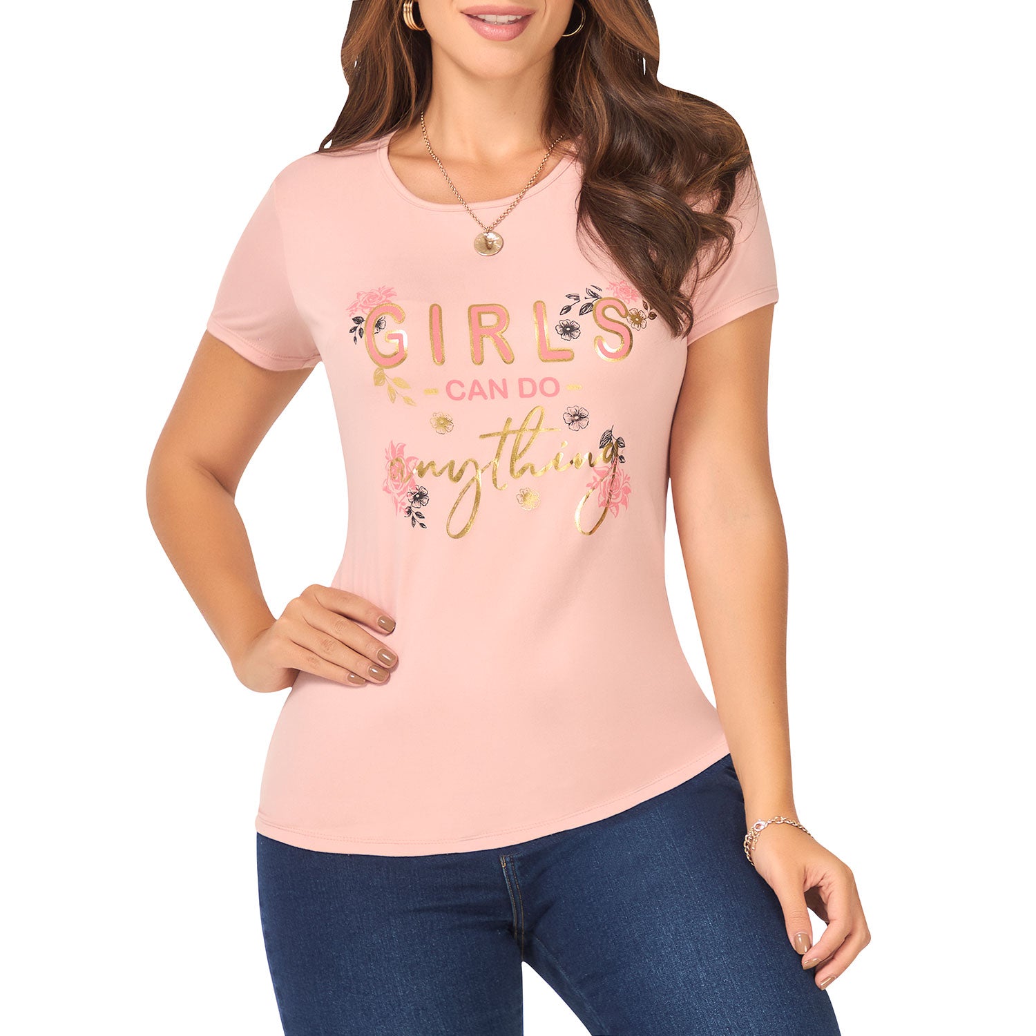 Camiseta Tamara Rosa Croydon para Mujer