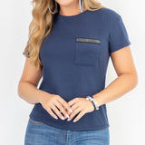 Blusa Francia Azul Croydon para Mujer