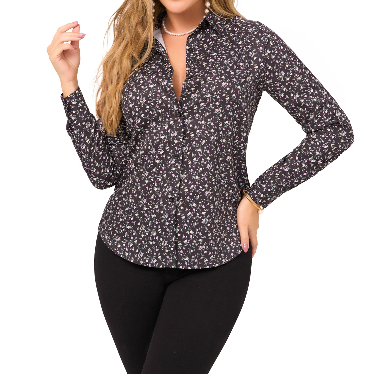Blusa Heidy Negro Croydon para Mujer