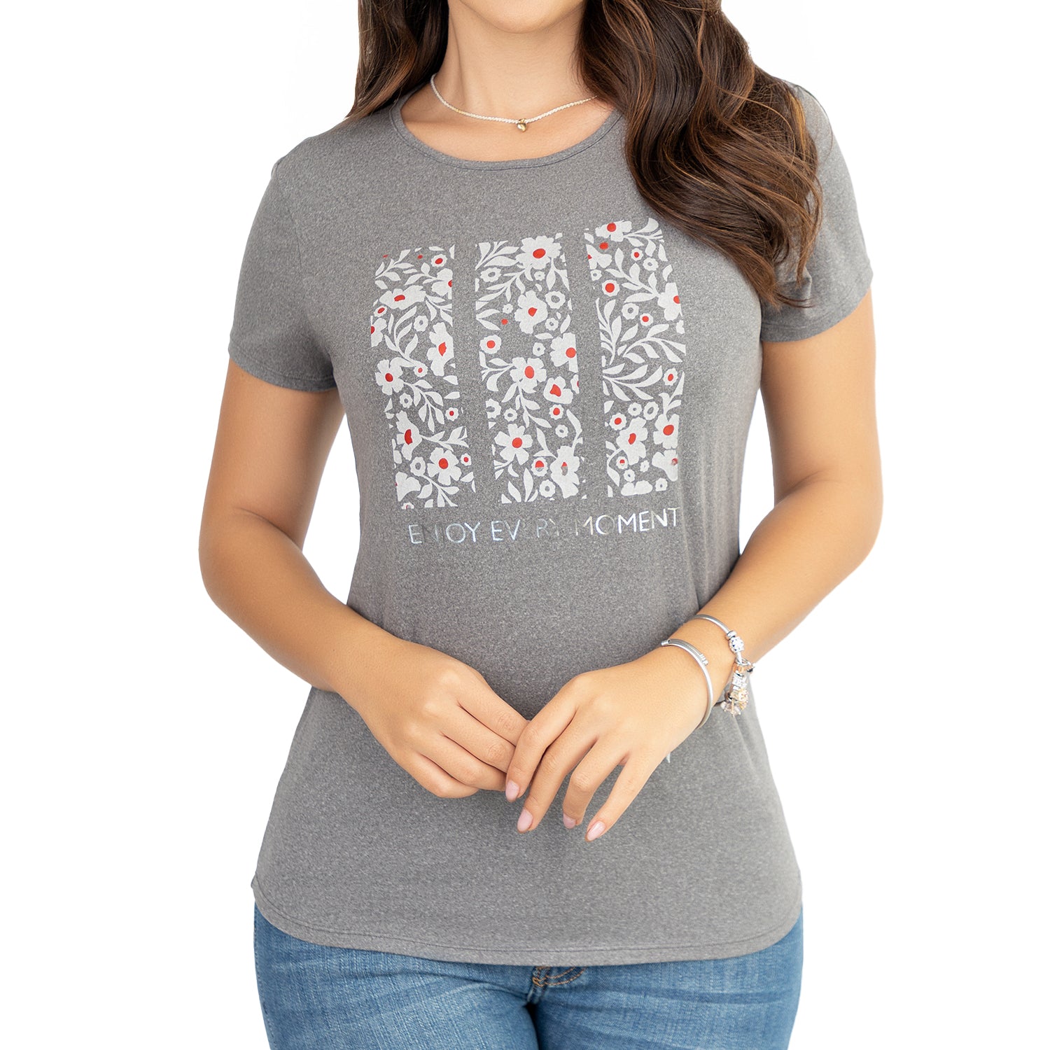 Camiseta Erica Gris Croydon para Mujer
